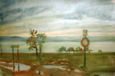 Balaton I. - Rossz idő a Balatonon    /magántulajdon/
